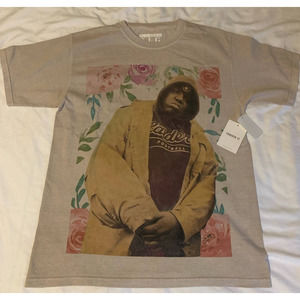 NWT Forever 21 Notorious BIG Taupe Shirt